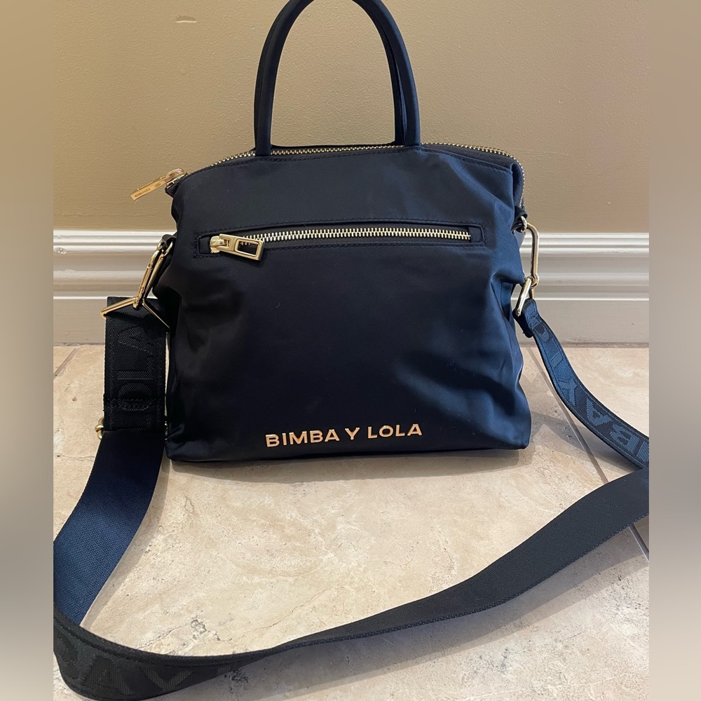 Navy Crossbody Tote Bag